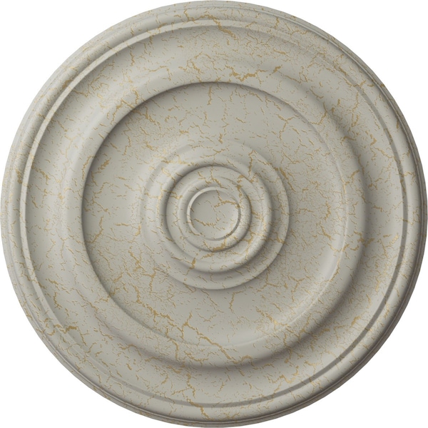 Ekena Millwork Kepler Traditional Medallion (For Canopies up to 5 1/4"), 23 5/8"OD x 1 3/4"P, Pot of Cream Crackle CM24KPPCC - main